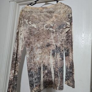 Daytrip Abstract Long Sleeve Top